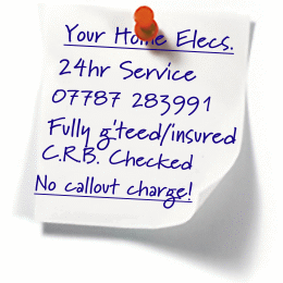 Bedworth Electricians, Heating and Rewiring are fully insured, all work is guaranteed and no callout charge